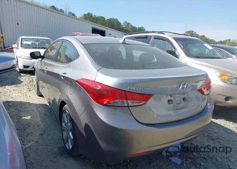 2012 Hyundai Elantra Limited (Ulsan Plant) from USA, damaged, VIN KMHDH4AE9CU269358